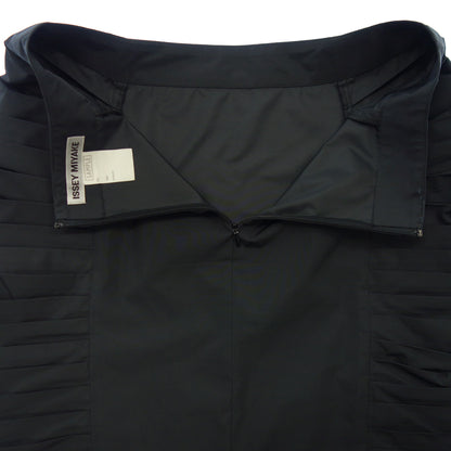 Good condition◆Issey Miyake Skirt Side Pleats Sample Product Women's Black ISSEY MIYAKE [AFB6] 