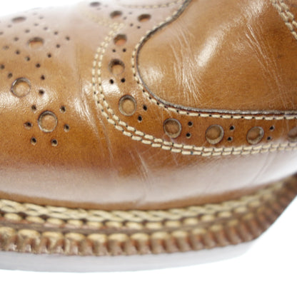 Good condition ◆ Santoni leather shoes full brogue 4116 Norbejese manufacturing method men's brown size 7.5 Santoni [LA] 