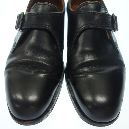 Used JMWESTON Leather Shoes Single Monk Men's 6 Black JMWESTON [LA] 