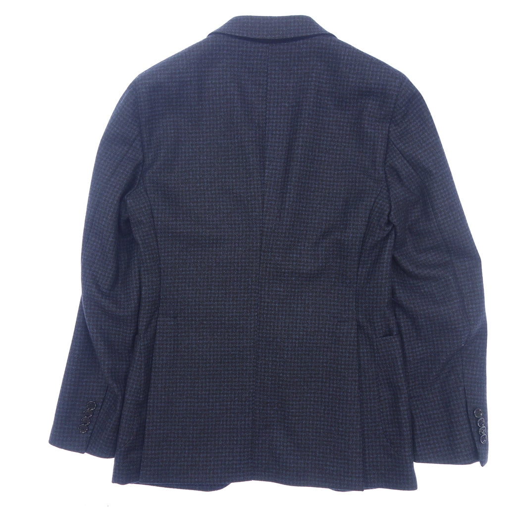 Very good condition ◆ TAGLIATORE Tailored Jacket Single Wool Check 1SGG22K Men's Size 44 Navy TAGLIATORE [AFB4] 