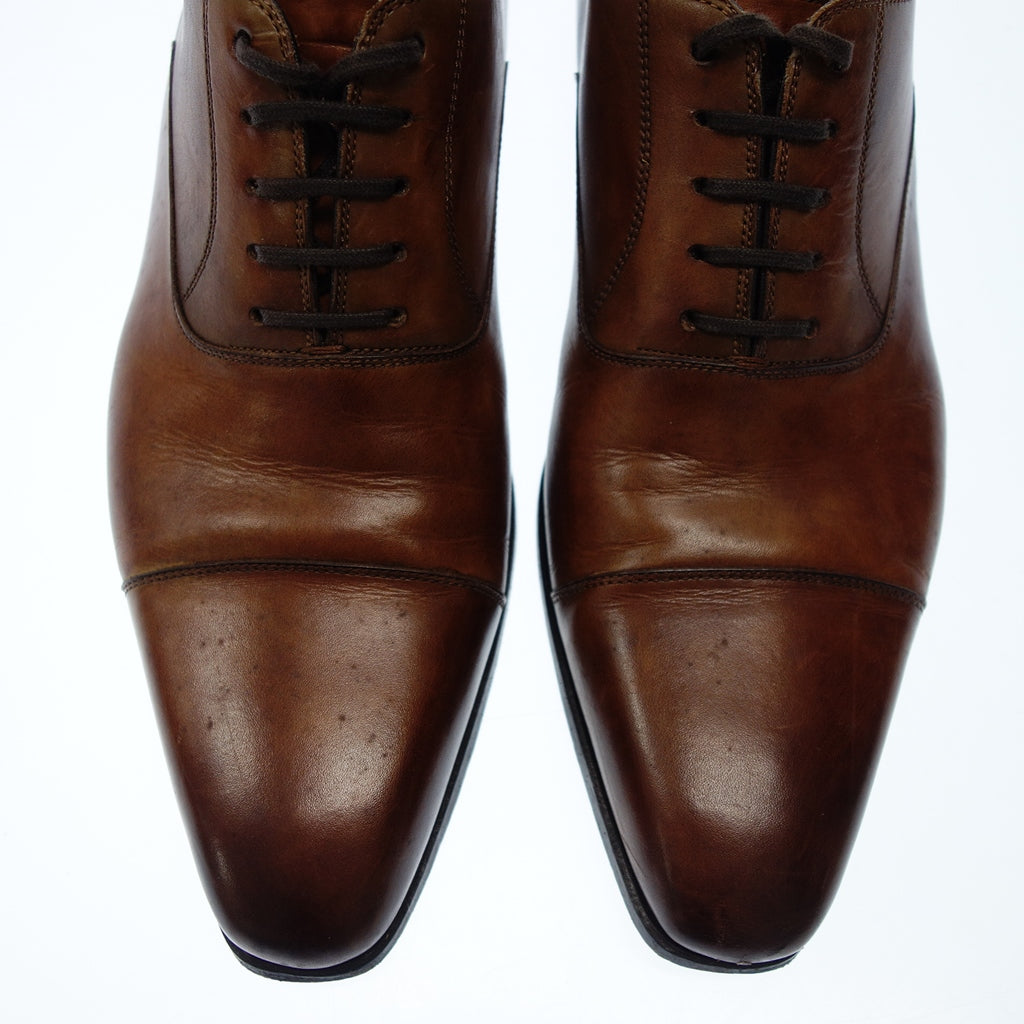 Good Condition ◆Magnanni Leather Shoes Straight Tip 12623 Men's 39 Brown MAGNANNI [AFC51] 