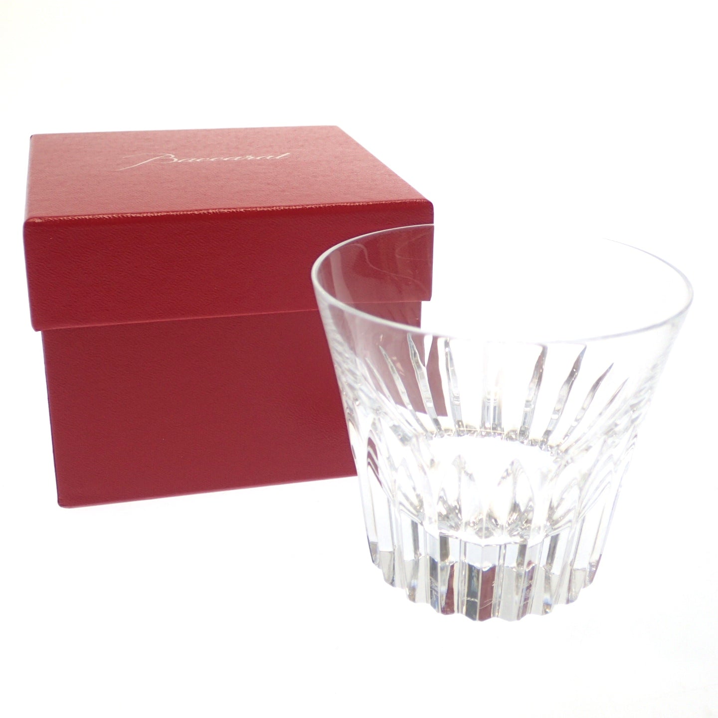 Unused ◆ Baccarat Crystal Rocks Glass 2022 Year Tumbler with Box Baccarat [AFI23] 