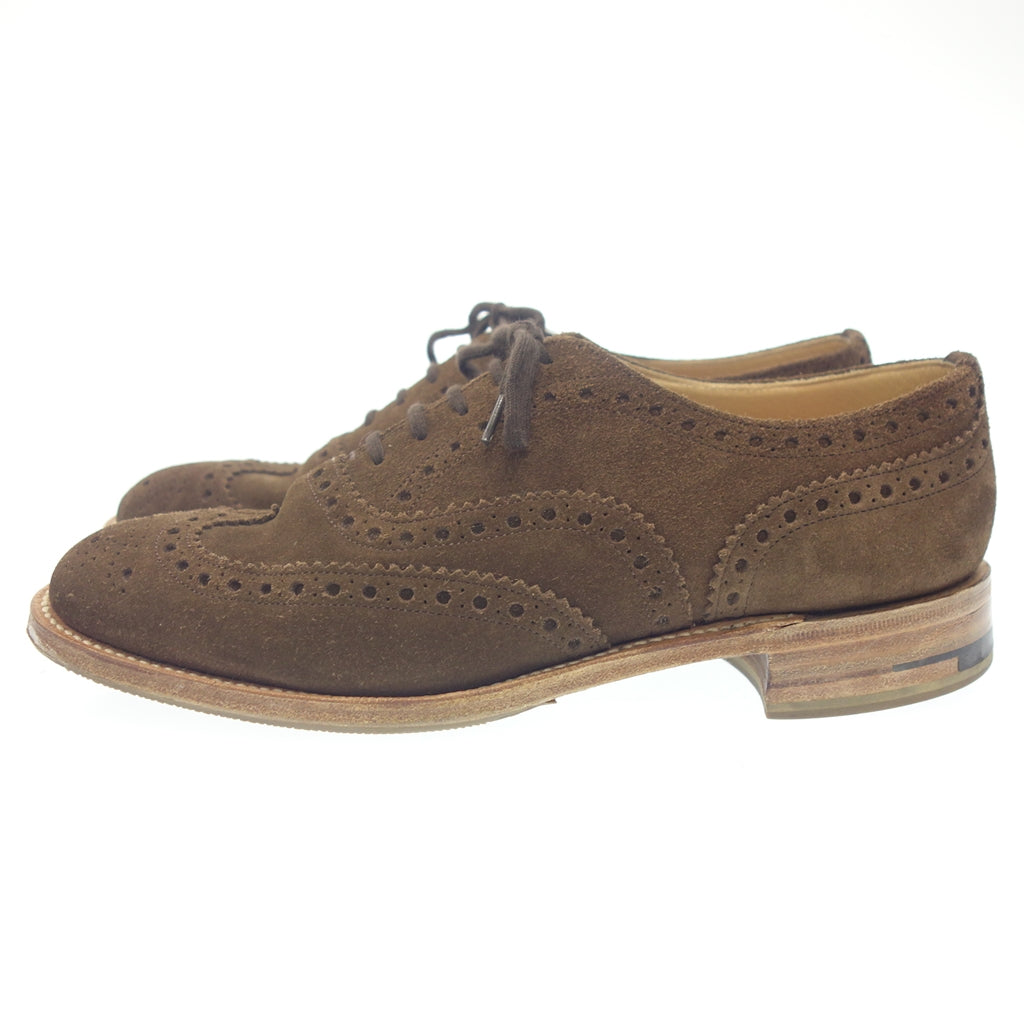 Very good condition◆Church leather shoes full brogue 5 cities Burwood 2 suede brown men's UK60G church's BURWOOD [LA] 