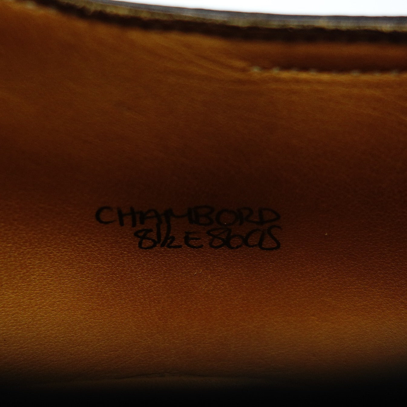 状况良好◆John Lobb 皮鞋 U Tip Chambord 男式 8.5 棕色 JOHN LOBB [AFD8] 