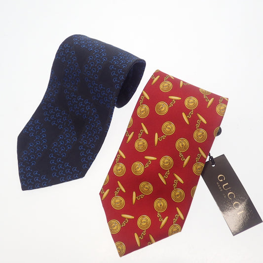 Good condition ◆ Gucci necktie set of 2 all over pattern GG GUCCI [AFI16] 