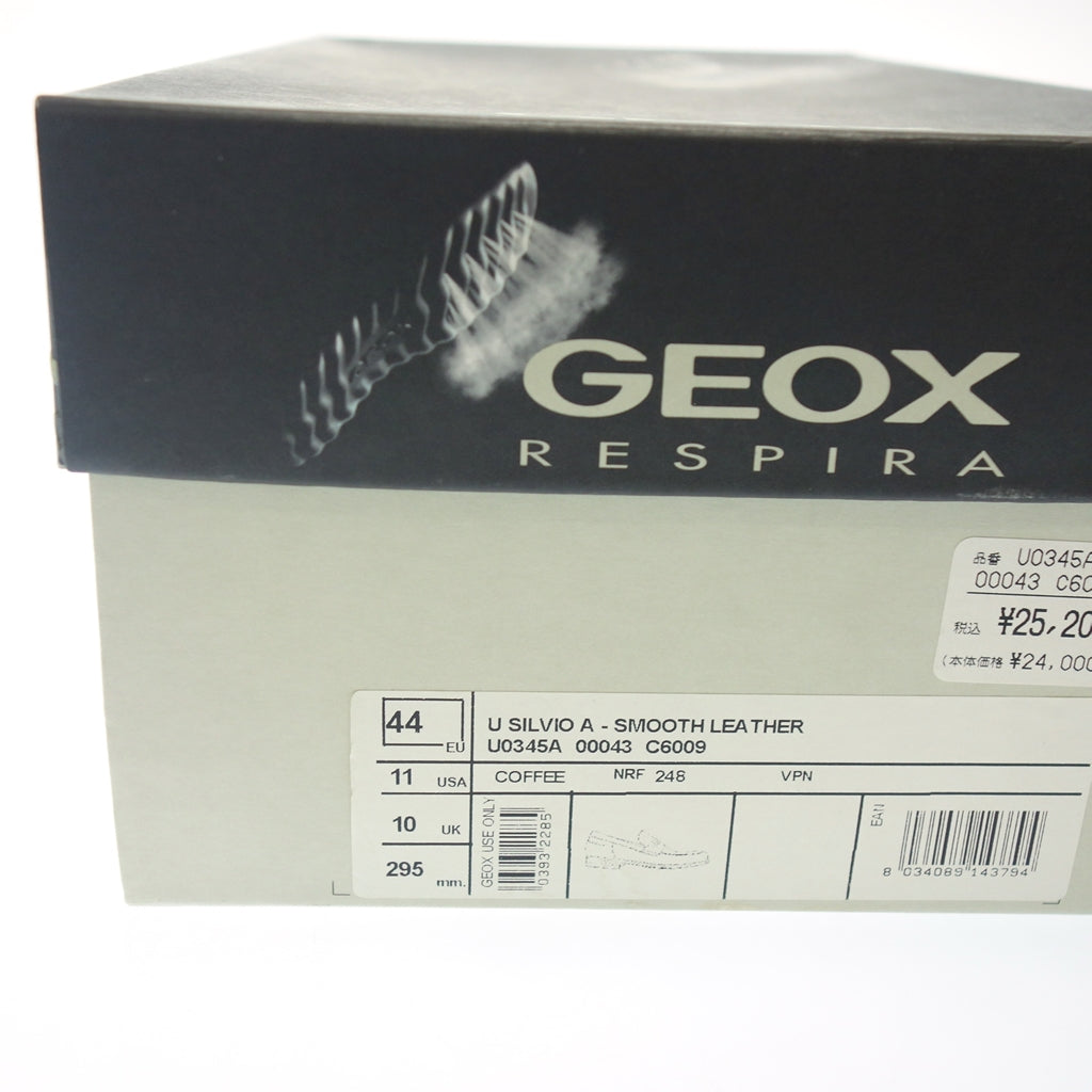 新品同様◆ジェオックス コインローファー レザー メンズ 44 ブラウン系 GEOX【AFD3】