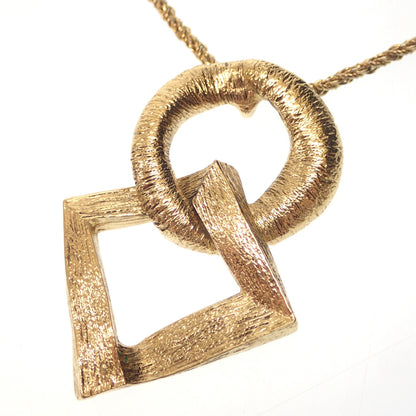 Good condition ◆ Yves Saint Laurent necklace pendant gold YSL Yves Saint Laurent [AFI2] 