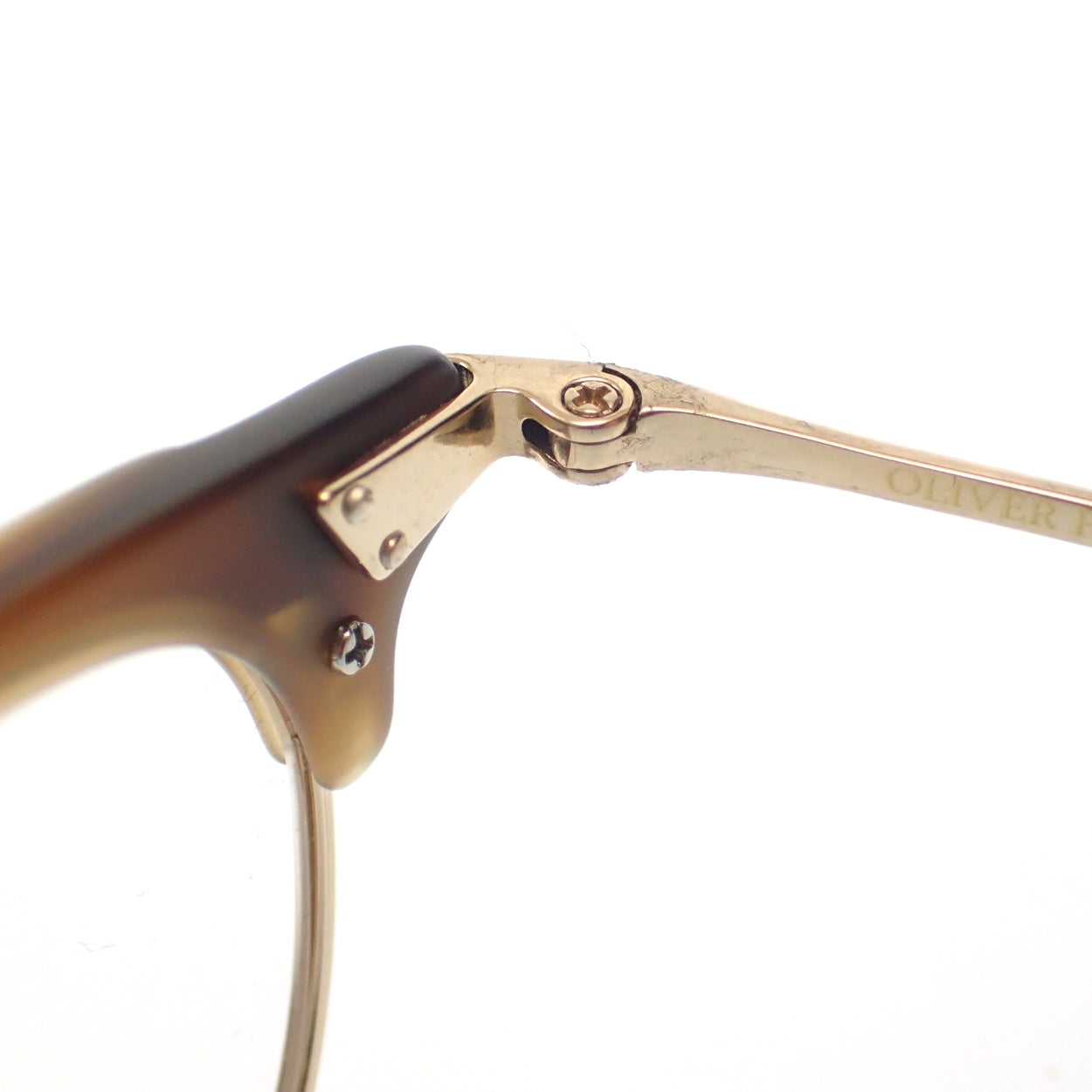 Like new◆OLIVER PEOPLES glasses Date glasses DIANDRA 0OV7981T Brown with case OLIVER PEOPLES [AFI11] 