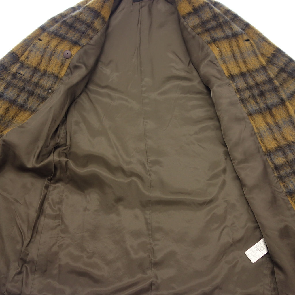 Good Condition◆Urban Research Chester Coat Mohair Plaid Pattern Size Free Ladies Multicolor URBAN RESEARCH [AFA15] 