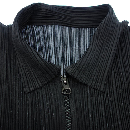 美品◆プリーツプリーズ イッセイミヤケ セットアップ PP04-JD359/PP04-JF643 サイズ3 レディース 黒 PLEATS PLEASE ISSEY MIYAKE【AFB2】