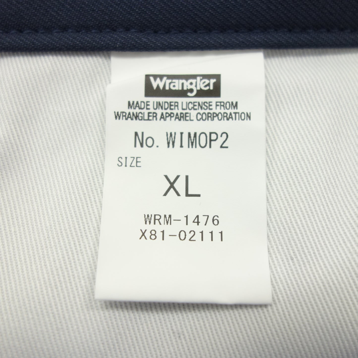 Wrangler pants slacks WIMOP2 men's navy XL WRANGLER [AFB34] [Used] 