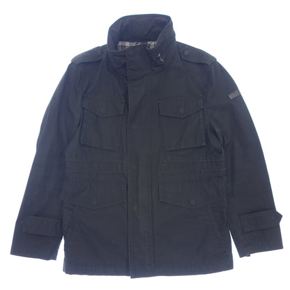 Used ◆Black Label Crestbridge Jacket Cotton Men's Black Size M BLACK LABEL CRESTBRIDGE [AFB41]