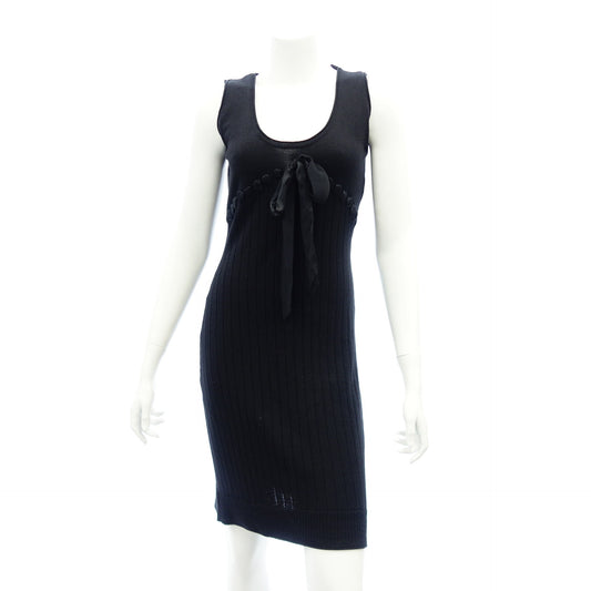 Used ◆ Christian Dior Knit Dress Wool x Silk x Cashmere Women's Black Size 38 Christian Dior [AFB31] 