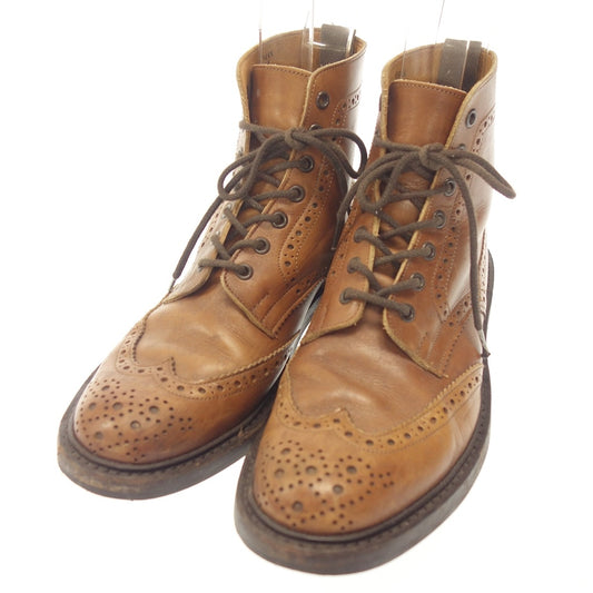 Used ◆Trickers Country Boots Moulton M2508 Men's Brown Size 8.5 TRICKERS MALTON [AFC41] 