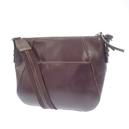 Used ◆HAMANO one shoulder bag leather brown HAMANO [AFE11] 