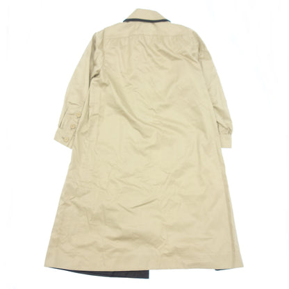 Used ◆ Yves Saint Laurent coat long M size ladies bicolor beige Yves Saint Laurent [AFB38] 
