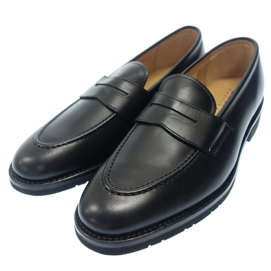 Unused ◆GEOX Loafer Leather Shoes 2177 Men's Black Size 27cm GEOX [AFC50] 