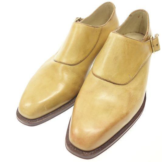 Like new ◆ Silvano Lattanzi Leather Shoes Side Monk United Arrows Custom Made Men's Beige Size 6 Silvano Lattanzi UNITED ARROWS [LA] 