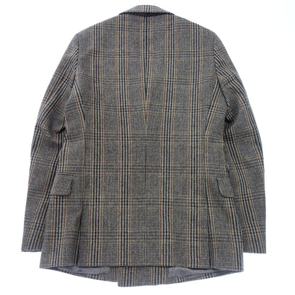 Used Tomorrowland Pilgrim Double Breasted Jacket Wool Check Size 44 Men's Gray TOMORROWLAND PILGRIM [AFB35] 