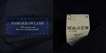 状况良好◆Tomorrowland 套装双 6B 羊毛马海毛男式海军蓝 TOMORROWLAND [AFB30] 