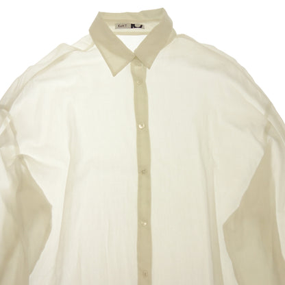 Used ◆Cote Cotton Silk Shirt Men's Ivory Free Size KoH T [AFB9] 