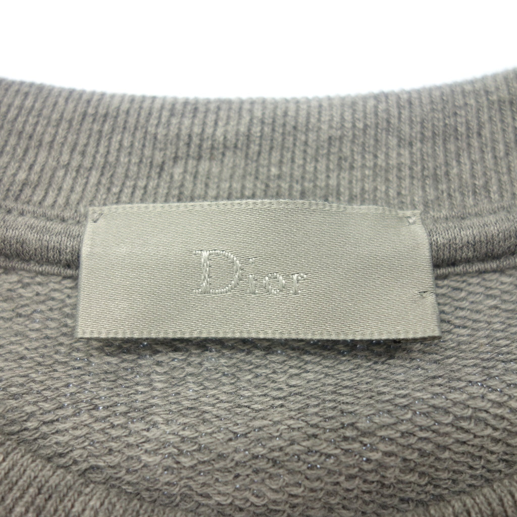 極美品◆ディオール オム スウェット トレーナー HARDIOR ロゴ グレー メンズ サイズXS Dior HOMME【AFB37】