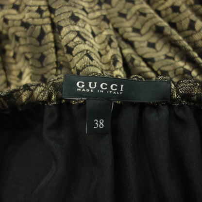 Gucci dress rayon with belt women's gold 38 GUCCI [AFB36] [Used] 