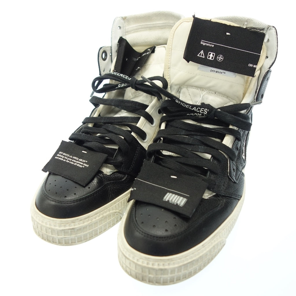 Used ◆ Off-white sneakers LOW 3.0 Men's size 41 Black OFF-WHITE [AFC42] 