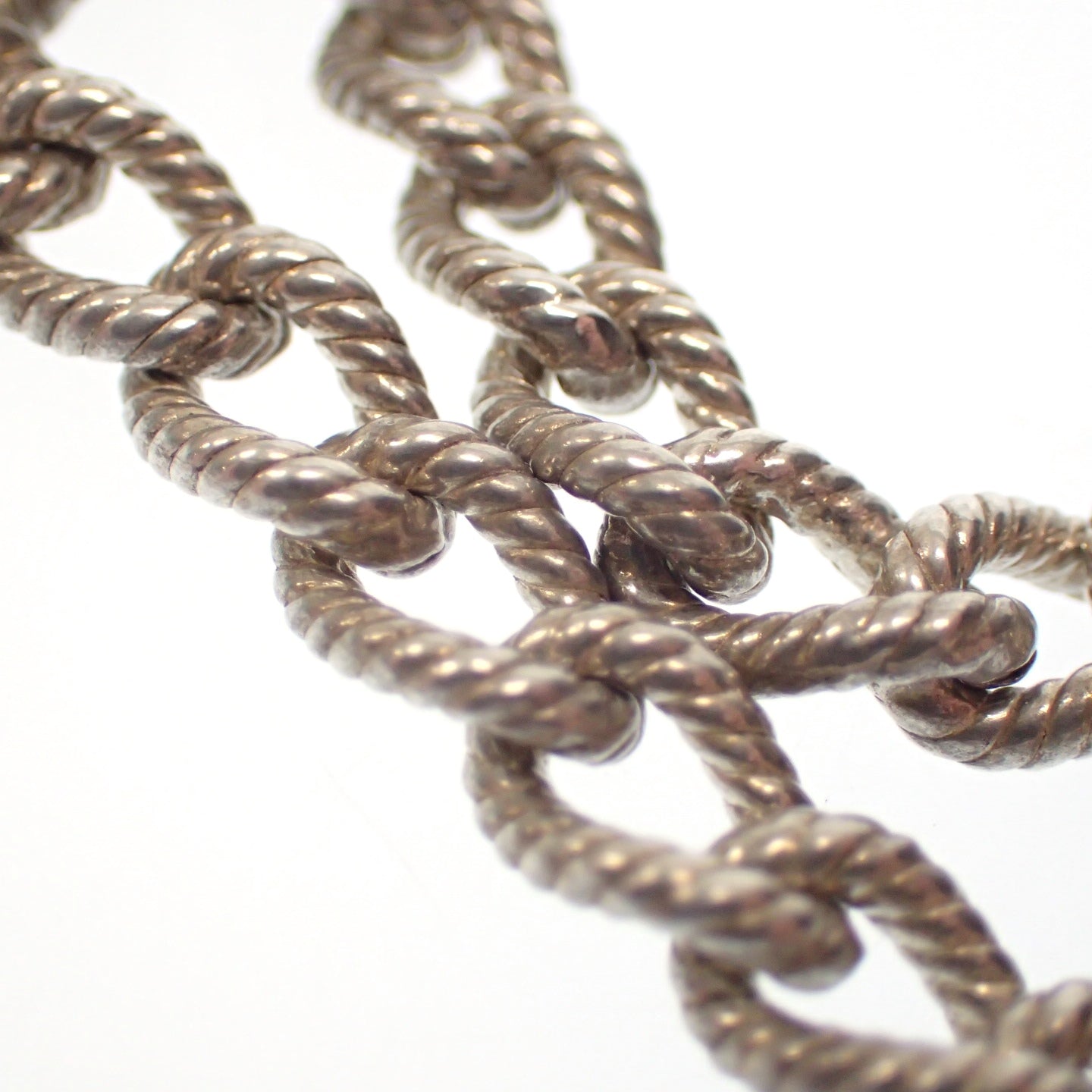Good Condition◆Tiffany Bracelet Twist Chain SV925 Silver Tiffany&amp;Co. [AFI11] 