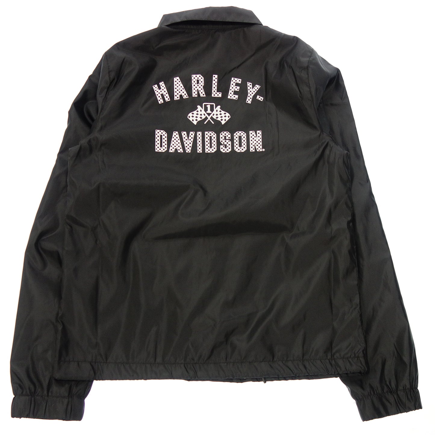 Unused◆Harley Davidson Coach Jacket Nylon Black Size S 97432-22VW Men's HARELY DAVIDSON [AFB4] 