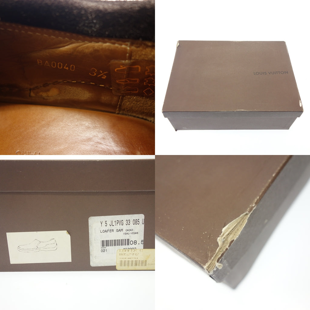 中古◆ルイヴィトン スリッポン BA0040 スエード メンズ ブラウン系 8.5 LOUIS VUITTON【AFD6】