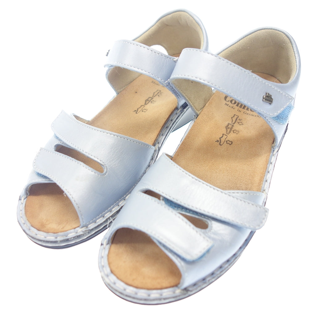 Good Condition◆Finn Comfort Sandals Leather Women's Blue Size 4.5 FINN COMFORT [AFC36] 