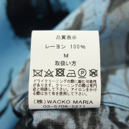 Like new ◆ WACKO MARIA TIM LEHI Hawaiian shirt 22FW-WMS-HI04 Men's Blue x Black Size M WACKO MARIA TIM LEHI [AFB36] 