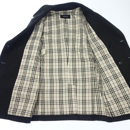 中古◆バーバリー ブラックレーベル ナポレオンコート 羊毛 グレー系 BURBERRY BLACK LABEL【AFB41】