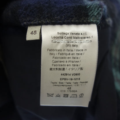 Bottega Veneta 2B Jacket Wool x Nylon Check Men's Green 48 BOTTEGA VENETA [AFA13] [Used] 