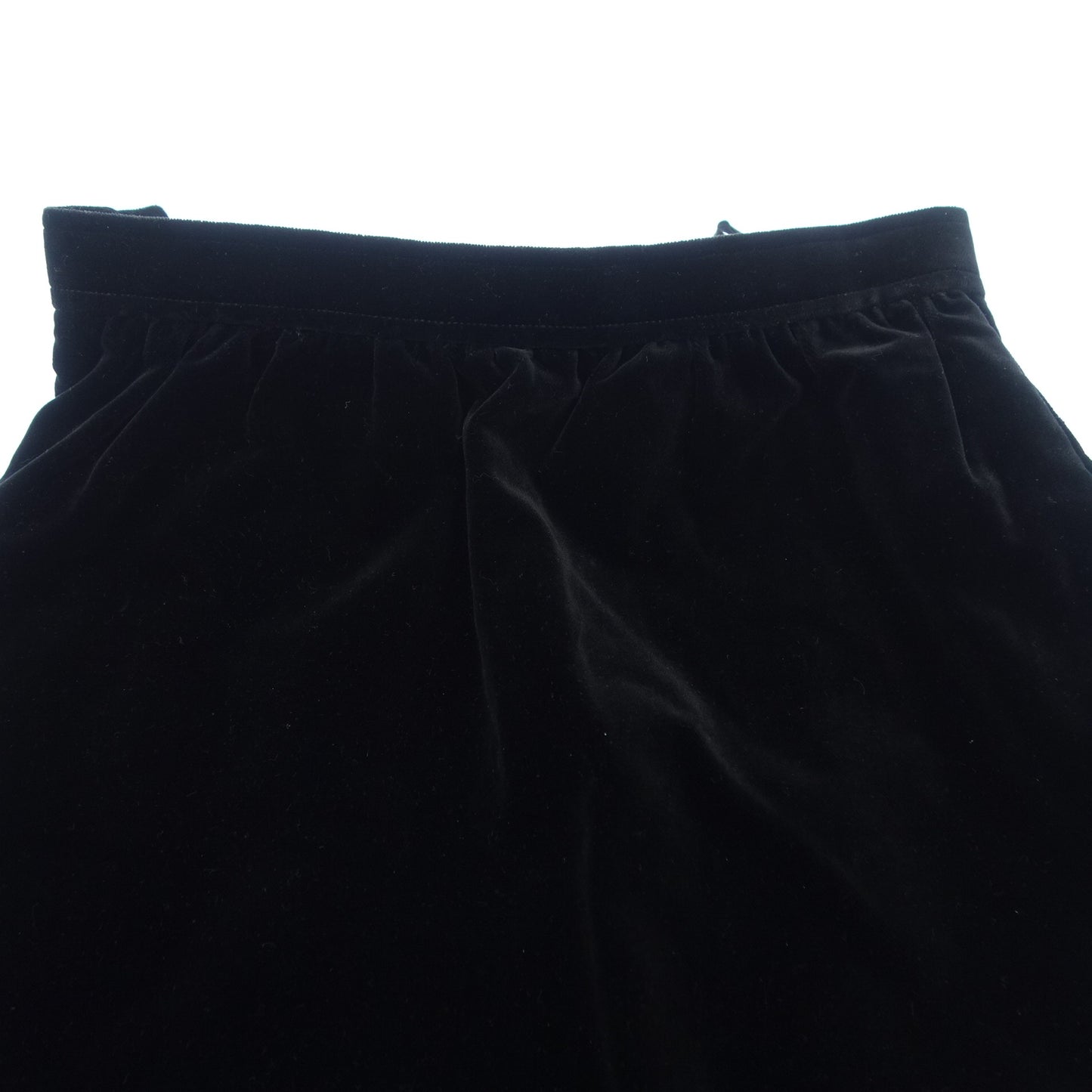 美品◆イヴサンローラン スカート レディース M ブラック Yves Saint Laurent【AFB38】