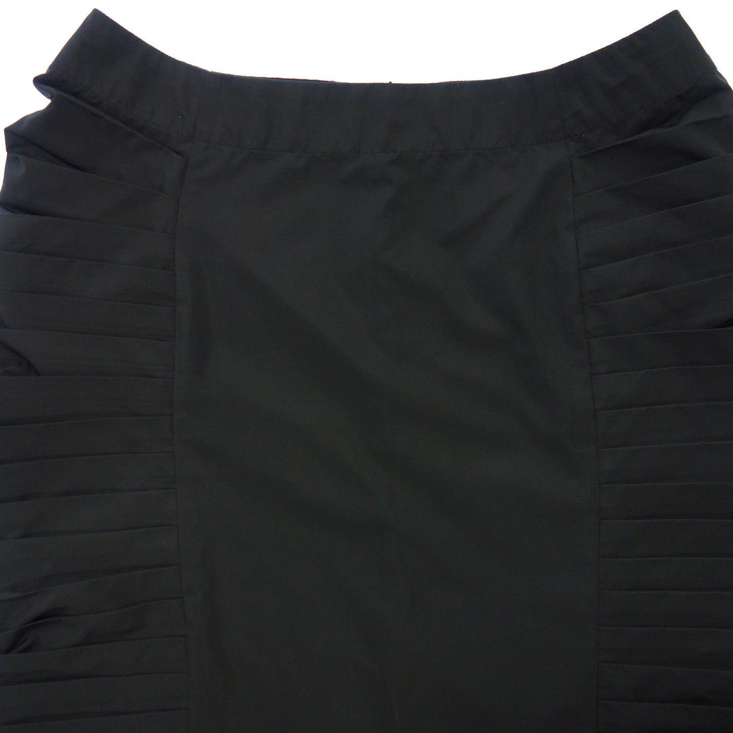 状况良好◆Issey Miyake 裙子侧褶样品产品女式黑色 ISSEY MIYAKE [AFB6] 