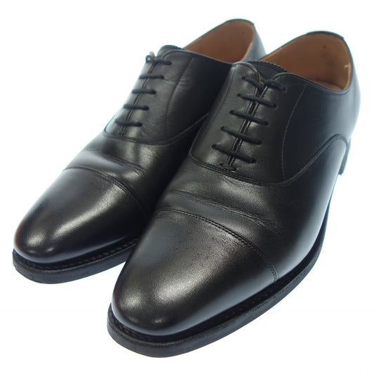 Good condition◆Scotch grain straight tip leather shoes R1766 Men's 25.5cm Black with box SCOTCH GRAIN [AFD5] 