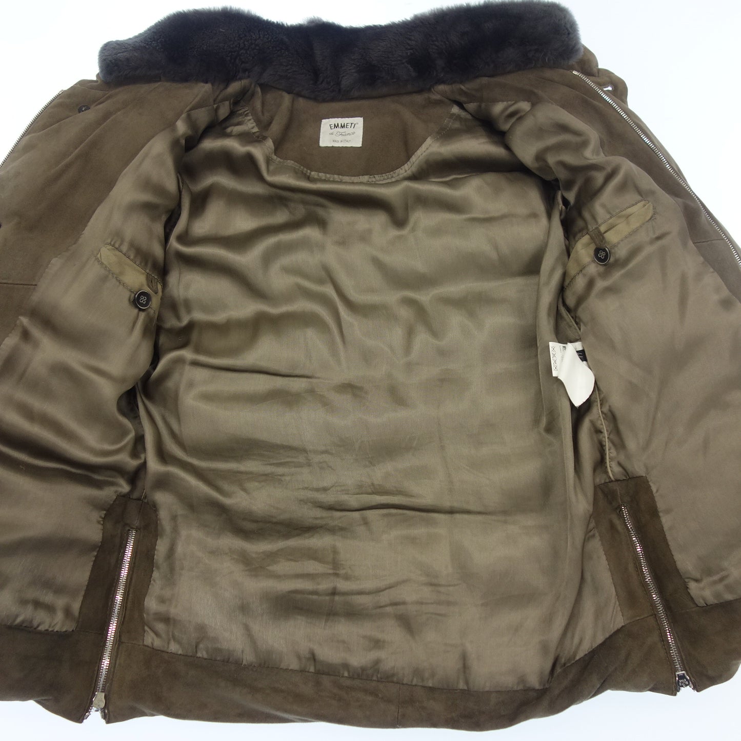 EMMETI Down Jacket Suede Fur Men's S Brown EMMETI [AFA17] [Used] 