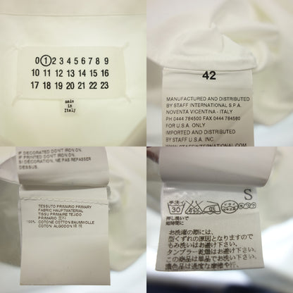 状况良好◆ Maison Martin Margiela 长袖衬衫剪裁设计 S31DL0215 尺寸 42 女士白色 Maison Martin Margiela [AFB46] 