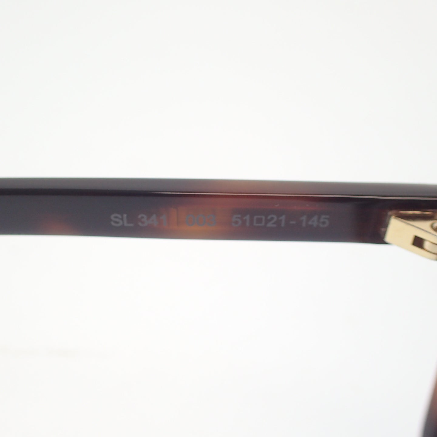 与新品一样◆Saint Laurent 太阳眼镜透明镜片龟甲花纹 SL288 SLIM 002 棕色 x 黑色盒子包含 Saint Laurent [AFI17] 