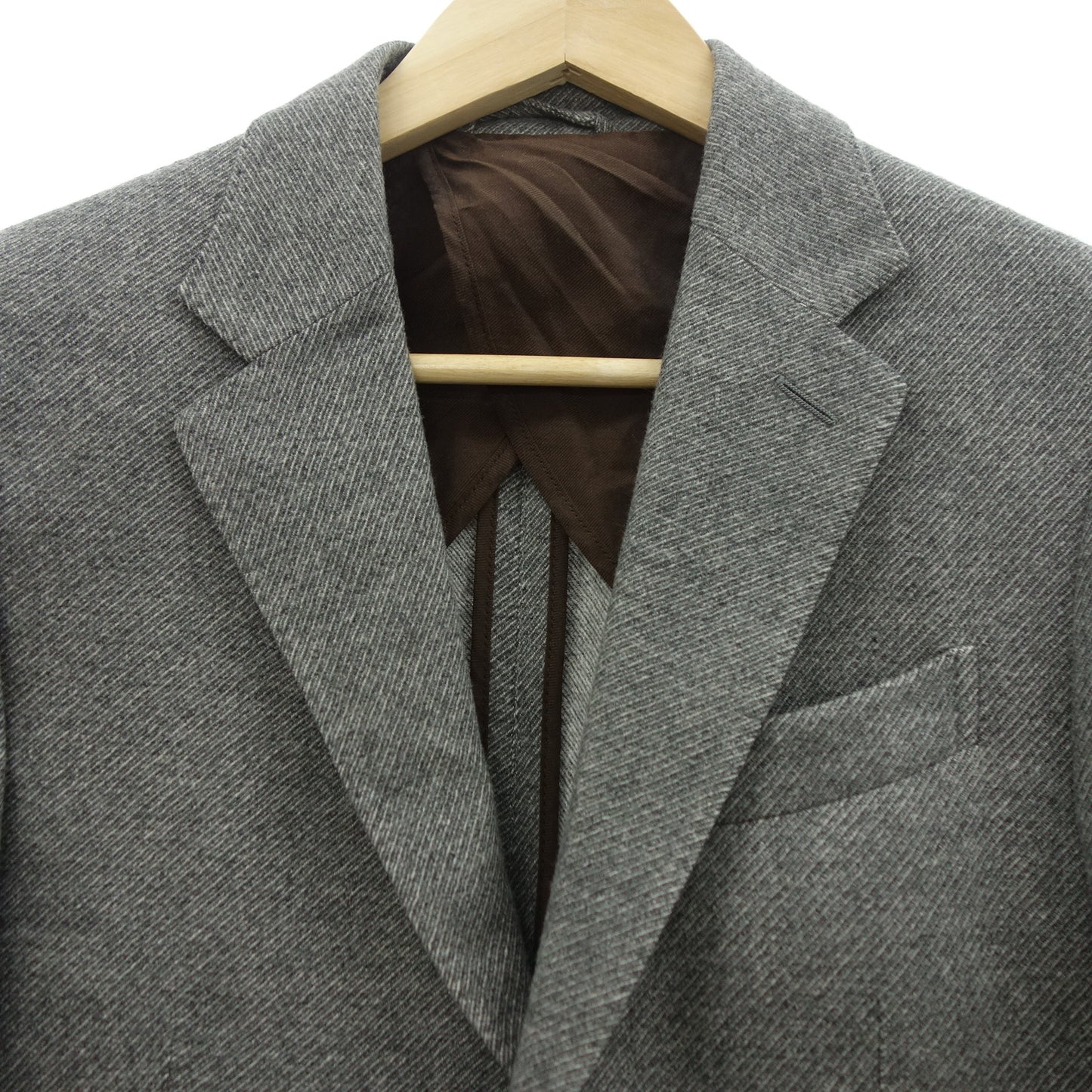 Ermenegildo Zegna Tailored Jacket 2B Wool &amp; Cashmere Men's Gray 7-46C Ermenegildo Zegna [AFA10] [Used] 