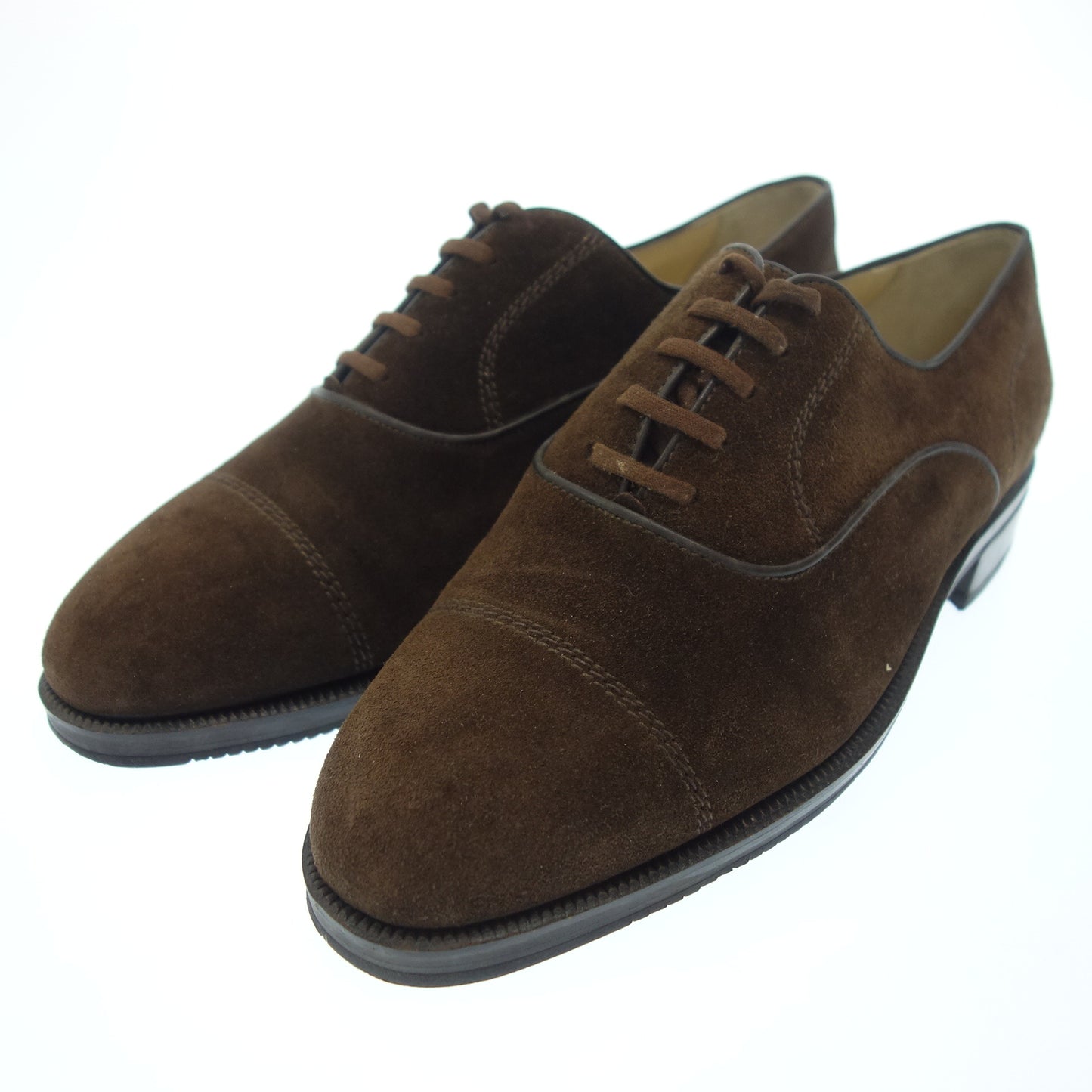 Very good condition ◆ TANINOCRISCI leather shoes suede cap toe men's brown size 6.5 TANINOCRISCI [LA] 