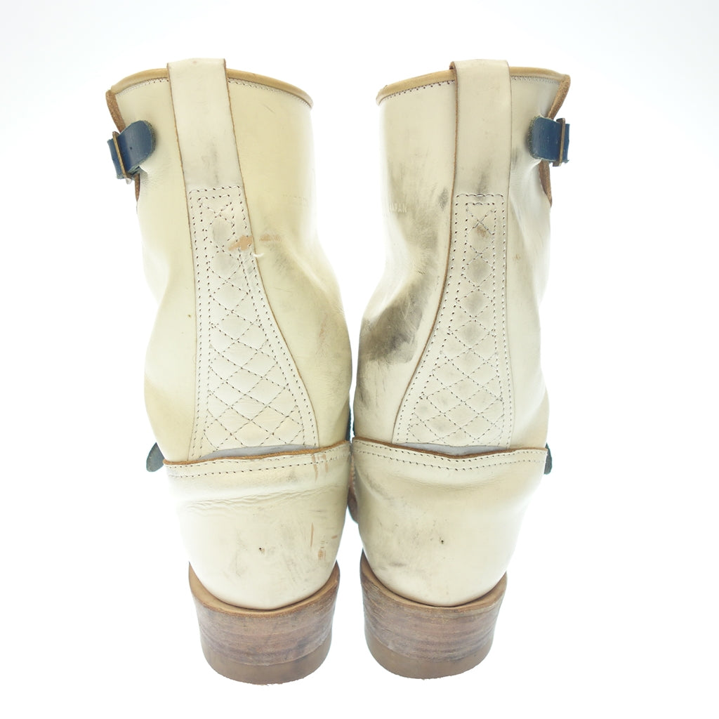 Used ◆Made in GM Japan engineer boots men's white size 8.5 MADE IN GM JAPAN [AFC18] 