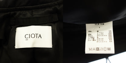 Good Condition ◆ CIOTA Flight Jacket BZLM-103M 21AW Subin Cotton Nylon Twill N-2B Boa Hooded Men's Black Size 6 CIOTA [AFA17] 