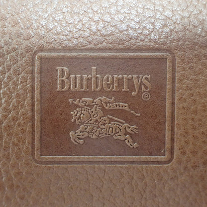 Burberrys Shoulder Bag Leather Inside Nova Check Brown Burberrys [AFE6] [Used] 