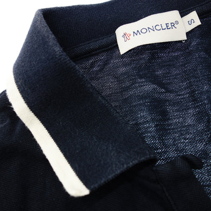 Moncler Polo 衫 MAGLIA POLO MANICA CORTA 男士 海军蓝 S MONCLER [AFB4] [二手货] 