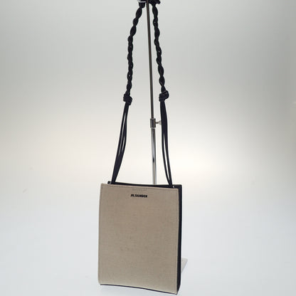 Very good condition ◆ JIL SANDER shoulder bag Tangle SM canvas x leather JIL SANDER [AFE4] 