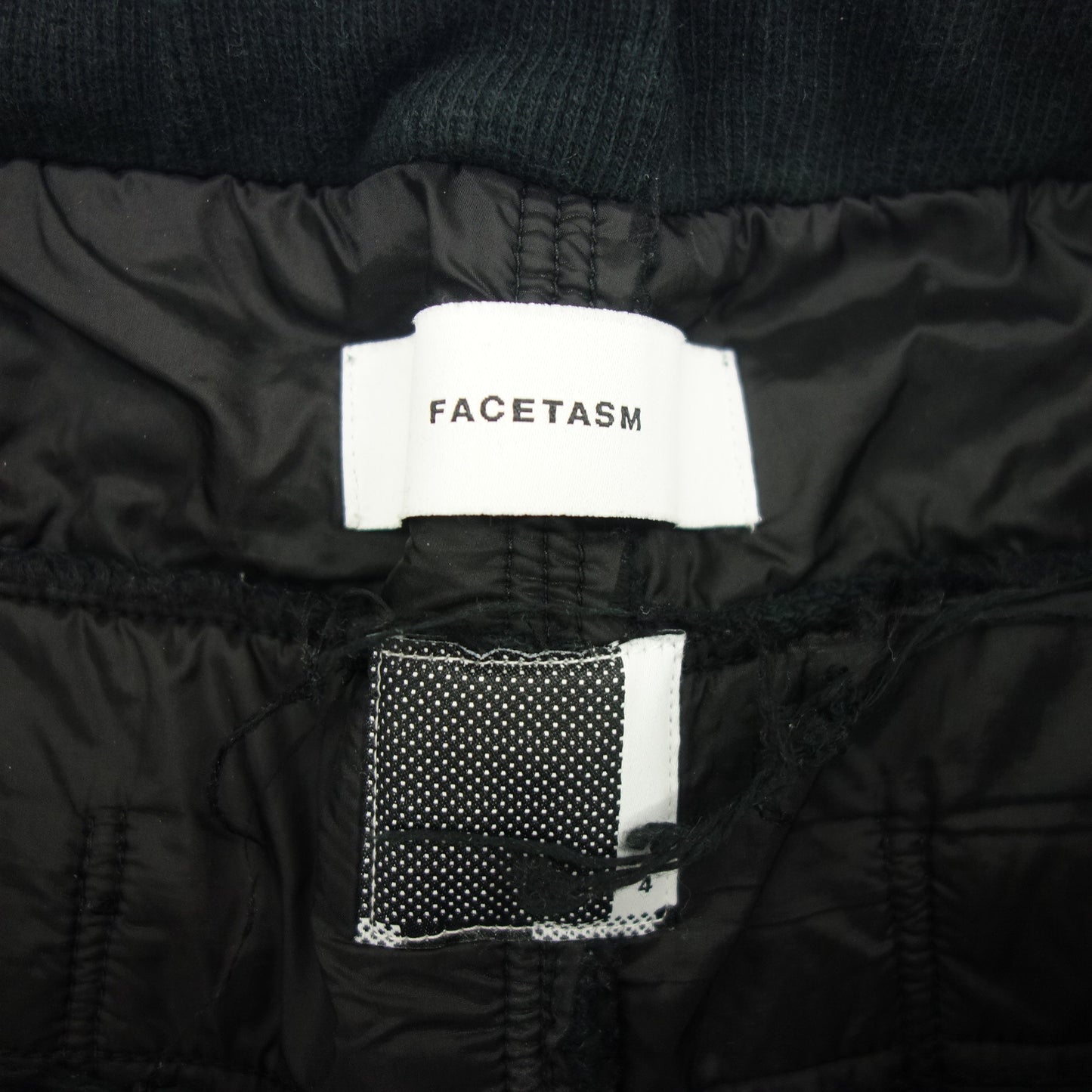 Very good condition ◆ FACETASM shorts sweatshirt nylon damaged men's black 4 FACETASM [AFB30] 