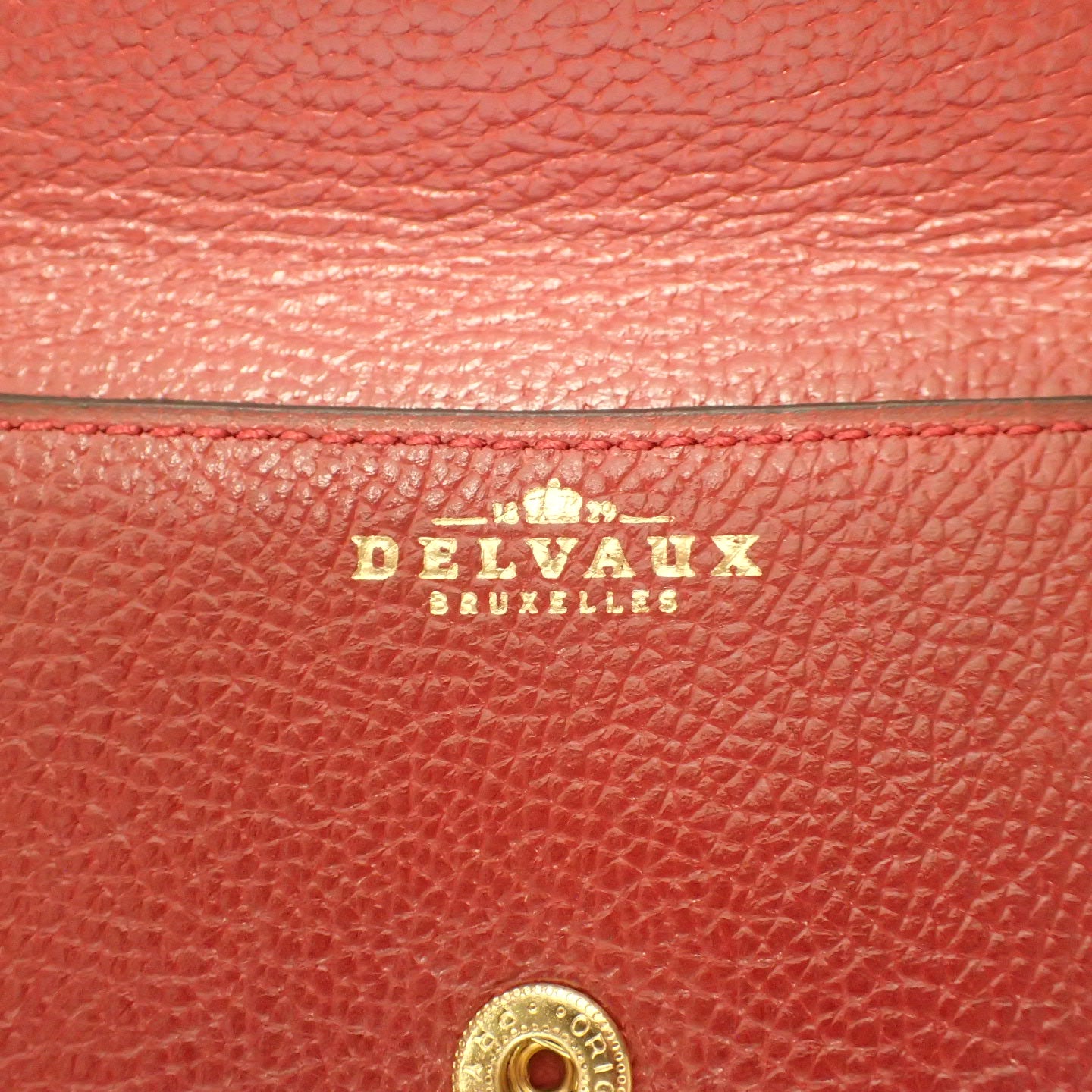 Good condition ◆ Delvaux clutch bag second bag leather D logo DELVAUX [AFE1] 